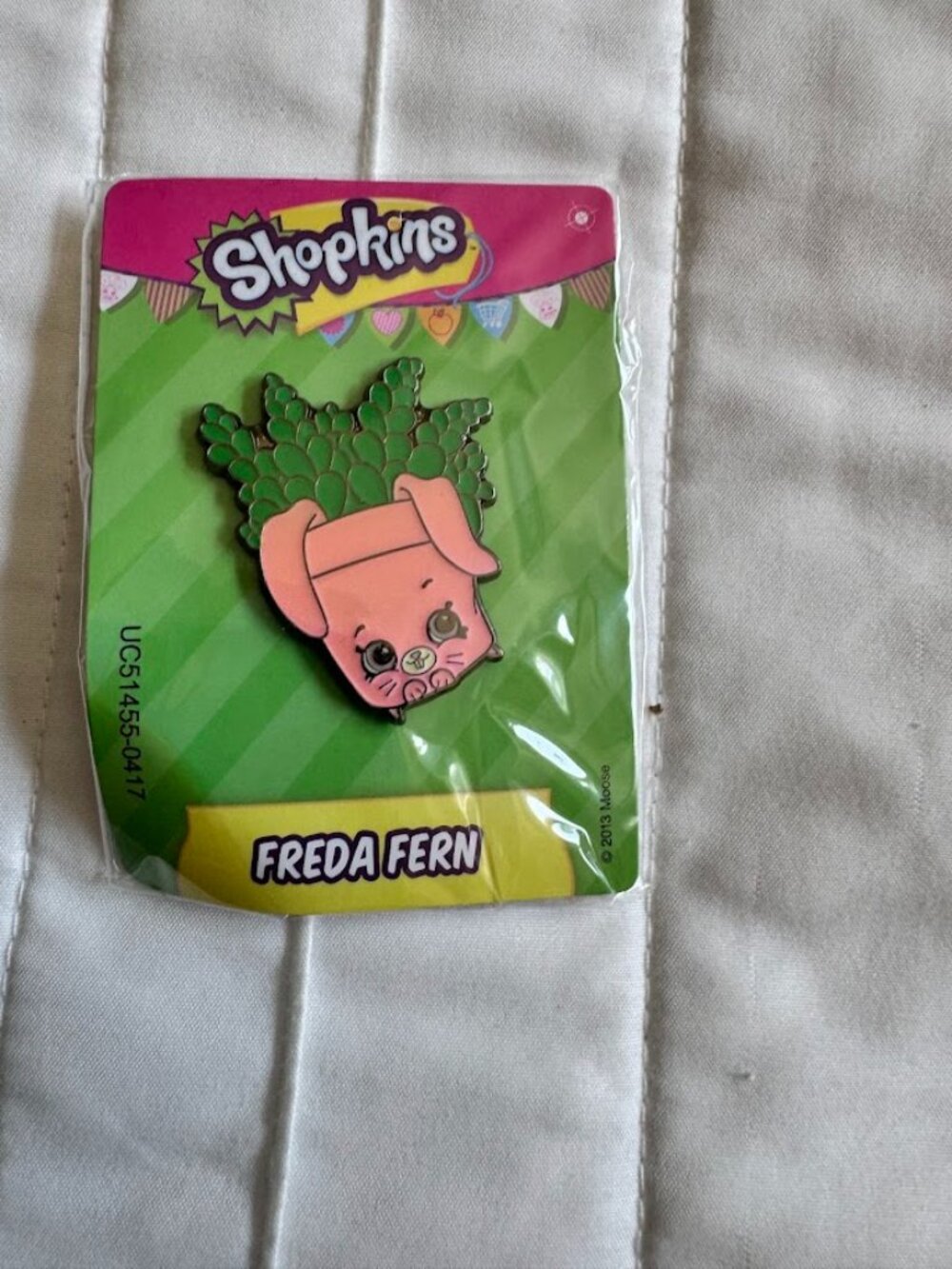 Shopkins Freida Fern Brand New Sealed Pin